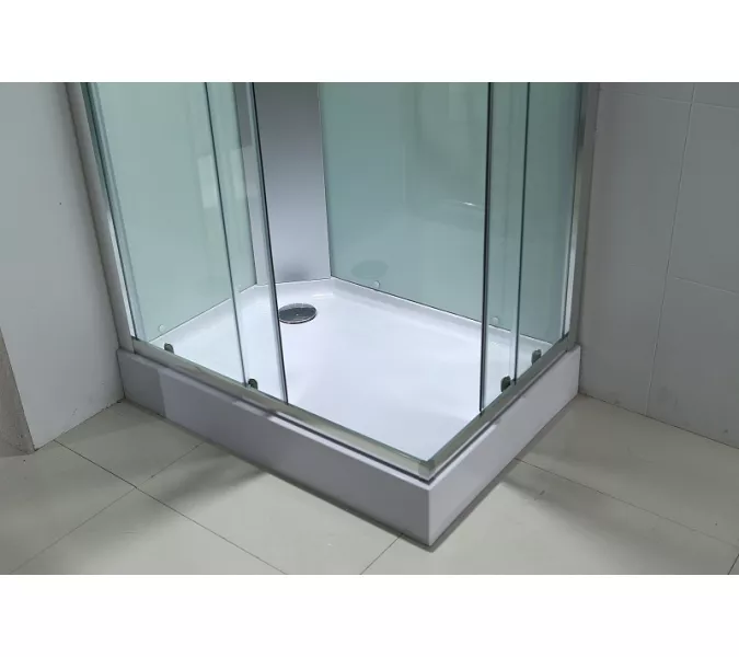 Душевая кабина прямоугольная Bandhours OMEGA-3 L/R с гидромассажем, Цвет стекла: прозрачное, Высота поддона: 15, Цвет профиля: Хром, Тип поддона: Низкий, Выбрать размер: 80x120, Ориентация: левая, изображение 8