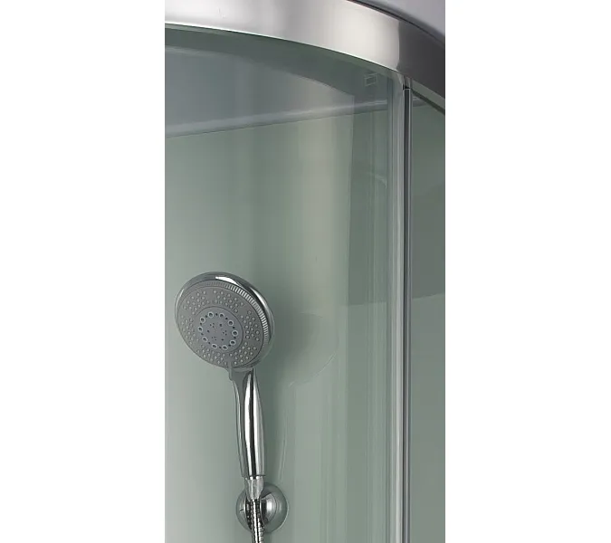 Душевая кабина четверть круга  Bandhours ANDROMEDA A/C, Цвет стекла: прозрачное, Высота поддона: 15, Цвет профиля: Хром, Тип поддона: Низкий, Выбрать размер: 90x90, изображение 6