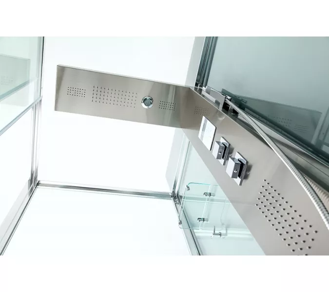 Душевая кабина с паром и гидромассажем квадратная Bandhours TOWER 90х90х220 см, изображение 2