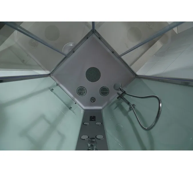 Душевая кабина с гидромассажем прямоугольная Bandhours SPHERA L/R, Цвет стекла: прозрачное, Высота поддона: 15, Цвет профиля: Хром, Тип поддона: Низкий, Выбрать размер: 70x100, Ориентация: левая, изображение 6