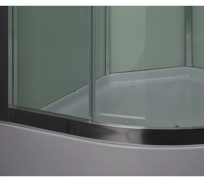 Душевая кабина четверть круга  Bandhours ANDROMEDA A/C, Цвет стекла: прозрачное, Высота поддона: 15, Цвет профиля: Хром, Тип поддона: Низкий, Выбрать размер: 90x90, изображение 2