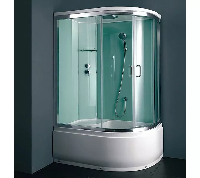 Душевая кабина  асимметричная Bandhours ORION L/R 120*80 см, Цвет стекла: прозрачное, Цвет профиля: Хром, Тип поддона: Высокий, Выбрать размер: 80x120, Ориентация: левая