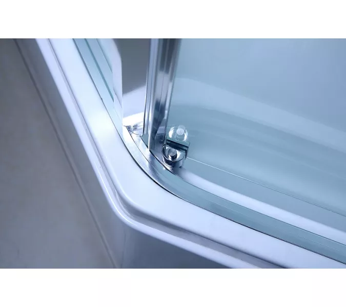 Душевая кабина с гидромассажем трапеция Bandhours CLIO B 90х90х225 см, Цвет стекла: прозрачное, Высота поддона: 50, Цвет профиля: Хром, Тип поддона: Высокий, Выбрать размер: 90x90, изображение 7