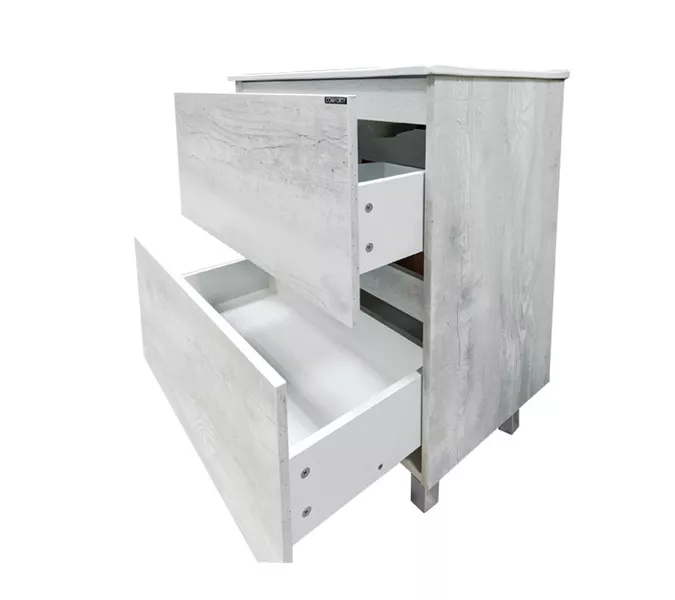 Тумба-умывальник Comforty  Верона дуб белый с раковиной Comforty 75E, Выбрать размер: 75, Выбрать цвет: Дуб белый, Комплектация: раковина Comforty 75E, изображение 4