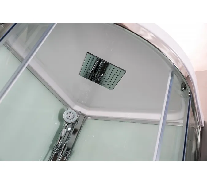 Душевая кабина асимметричная Bandhours STAR L/R, Цвет профиля: Хром, Тип поддона: Высокий, Выбрать размер: 80x120, Ориентация: левая, изображение 4