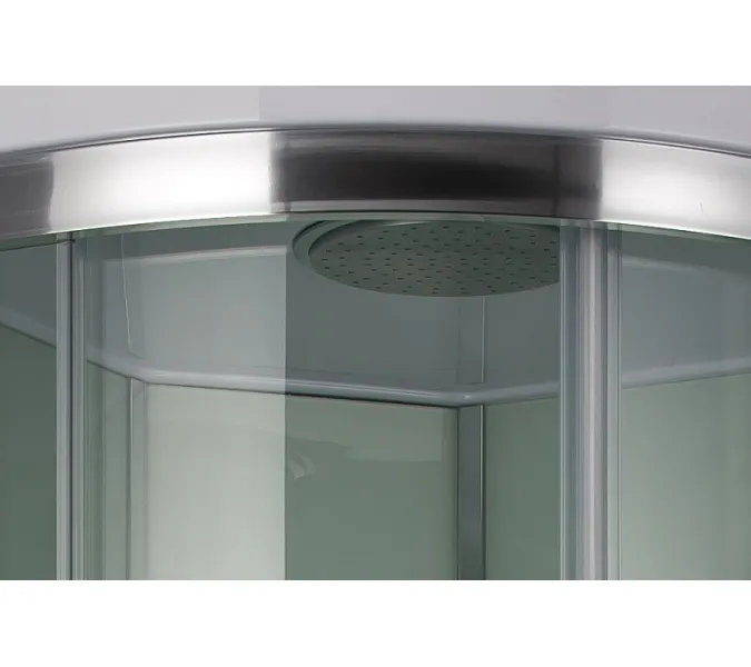 Душевая кабина четверть круга  Bandhours ANDROMEDA B, Цвет стекла: прозрачное, Высота поддона: 50, Цвет профиля: Хром, Тип поддона: Высокий, Выбрать размер: 90x90, изображение 3