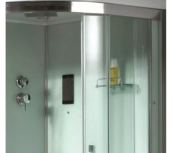 Душевая кабина с паром и гидромассажем четверть круга Bandhours VICTORIA 100х100 см, изображение 2