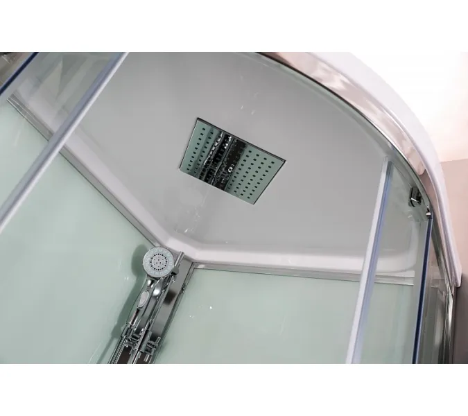 Душевая кабина четверть круга Bandhours STAR A 90х90х216 см, Высота поддона: 17, Цвет профиля: Хром, Тип поддона: Низкий, Выбрать размер: 90x90, изображение 6