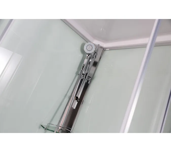 Душевая кабина асимметричная Bandhours STAR L/R, Цвет профиля: Хром, Тип поддона: Высокий, Выбрать размер: 80x120, Ориентация: левая, изображение 3