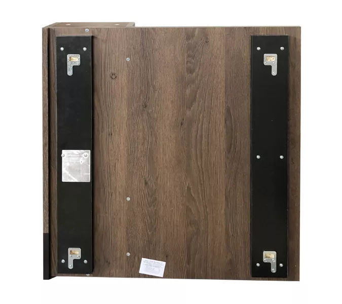 Зеркало-шкаф Comforty Франкфурт, Выбрать размер: 75, Выбрать цвет: дуб шоколадно-коричневый, изображение 3