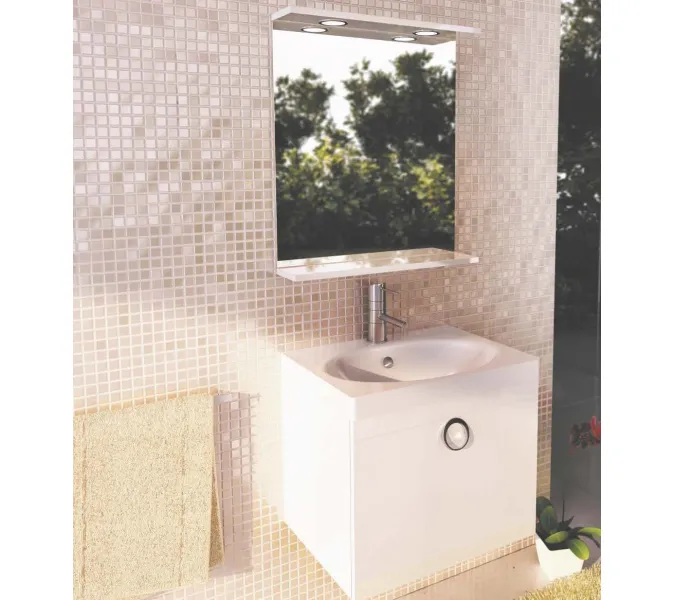 Зеркало Comforty, Выбрать размер: 60, Тип: Зеркало с полкой, изображение 2