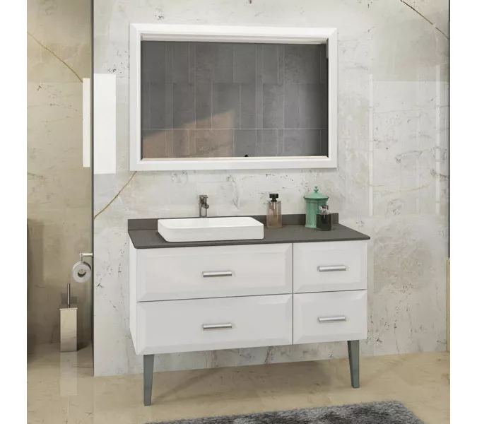 COMFORTY. Зеркало "Империя-120" белый глянец, Выбрать размер: 120, изображение 5