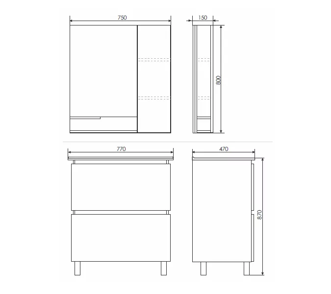 Тумба-умывальник Comforty  Верона дуб белый с раковиной Comforty 75E, Выбрать размер: 75, Выбрать цвет: Дуб белый, Комплектация: раковина Comforty 75E, изображение 5