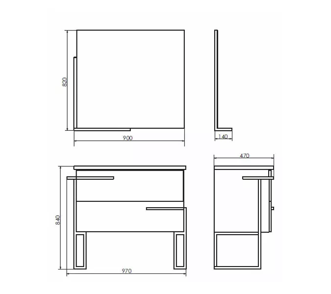 COMFORTY. Зеркало "Дюссельдорф-90" дуб дымчатый, изображение 4