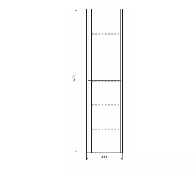 COMFORTY. Шкаф-колонна "Эдинбург-40" бетон светлый, изображение 4