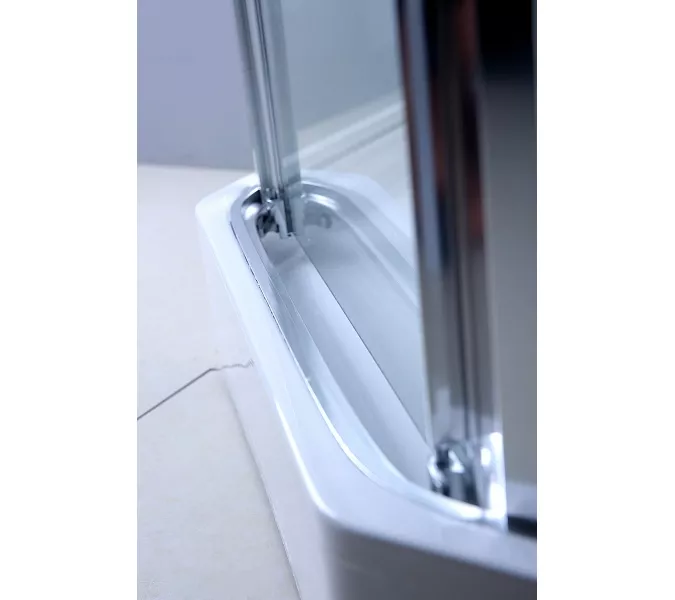 Душевая кабина с гидромассажем трапеция Bandhours CLIO B 90х90х225 см, Цвет стекла: прозрачное, Высота поддона: 50, Цвет профиля: Хром, Тип поддона: Высокий, Выбрать размер: 90x90, изображение 6