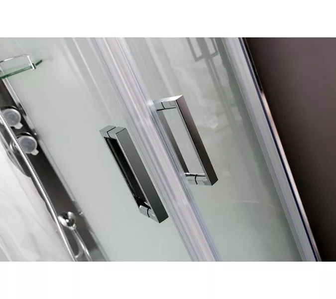 Душевая кабина четверть круга Bandhours STAR B 90х90х216, Высота поддона: 45, Цвет профиля: Хром, Тип поддона: Высокий, Выбрать размер: 90x90, изображение 2