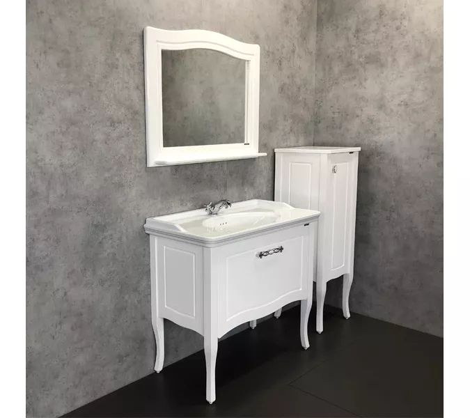 COMFORTY. Зеркало "Павия-100" белый глянец, изображение 5