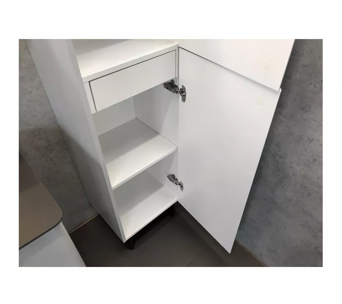 COMFORTY. Шкаф-колонна "Сорренто-40" светло-серый, изображение 4