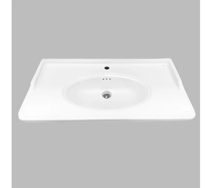 COMFORTY. Тумба-умывальник "Павия-100" белый глянец с раковиной COMFORTY 50110, изображение 3