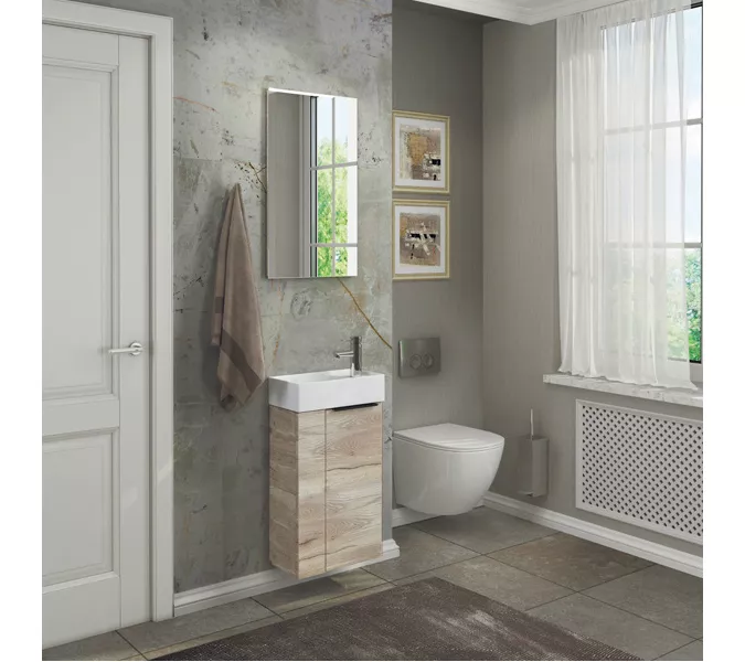 COMFORTY. Зеркало "Асти-40" дуб дымчатый, Выбрать цвет: Дуб дымчатый, изображение 2