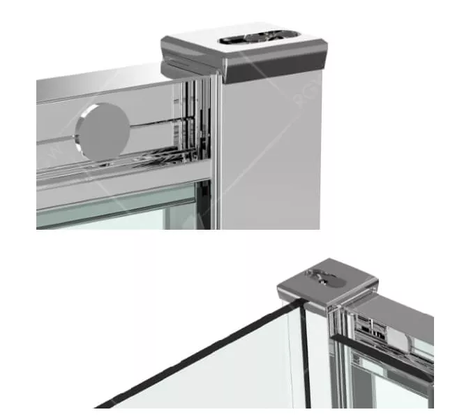 Душевой уголок RGW CL-54, Цвет стекла: прозрачное, Цвет профиля (вариация): Хром, Выбрать размер: 1000x1000, изображение 3