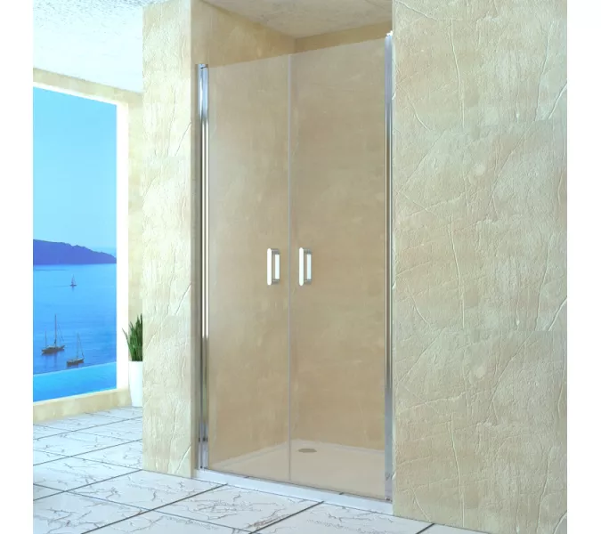 Душевая дверь RGW LE-06, Цвет стекла: прозрачное, Цвет профиля (вариация): Хром, Выбрать размер: 900