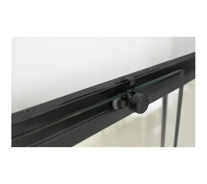 Душевая дверь RGW LE-12B, Цвет стекла: прозрачное, Цвет профиля (вариация): Черный, Выбрать размер: 110, изображение 2