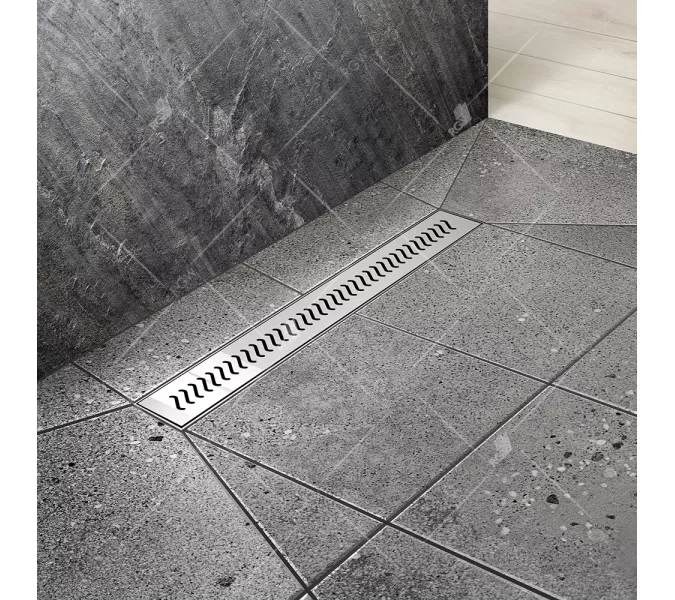 Душевой трап RGW SDR-01-E1 хром, Выбрать размер: 800x90