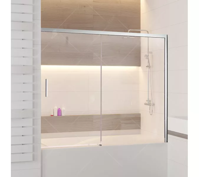 Шторка на ванну RGW SC-45, Цвет профиля: Хром, Выбрать размер: 180