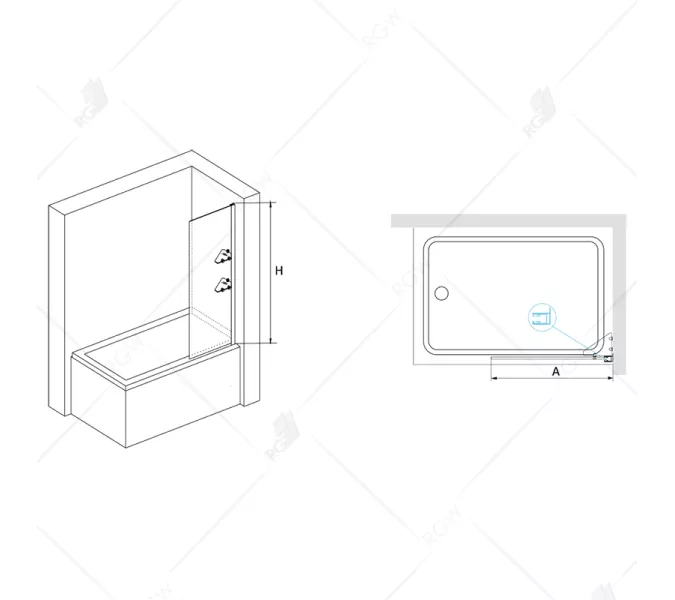 Шторка на ванну RGW SC-53, изображение 4