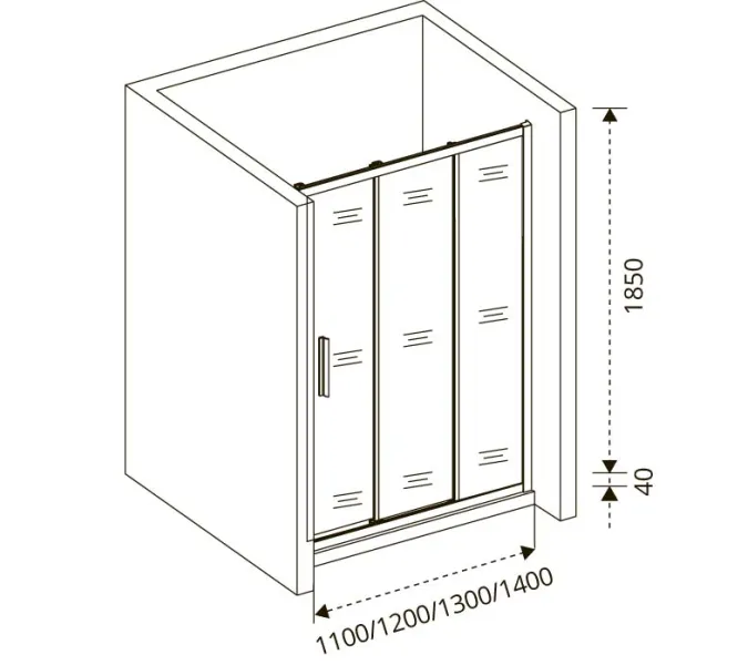 Душевая дверь раздвижная Good Door Orion WTW, Выбрать размер: 130, Цвет стекла: прозрачное, изображение 4