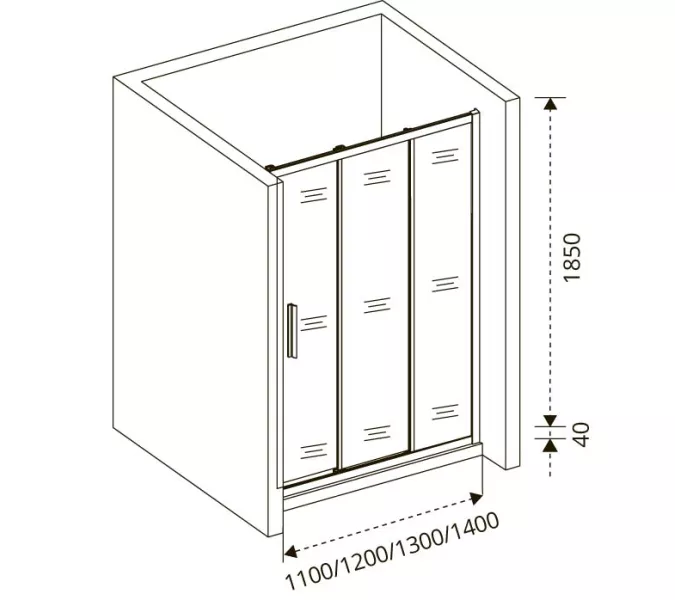 Душевая дверь раздвижная Good Door Orion WTW, Выбрать размер: 100, Цвет стекла: прозрачное, изображение 4