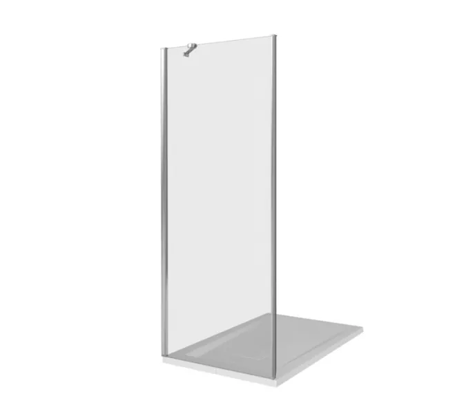 Боковая часть Good Door Mokka SP, Цвет стекла: прозрачное, Цвет профиля: Белый, Выбрать размер: 80