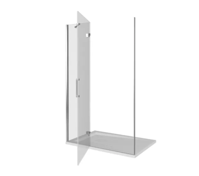 Душевая дверь распашная Good Door Saturn WTW, Выбрать размер: 110, Цвет стекла: прозрачное, Ориентация: Правая, изображение 3