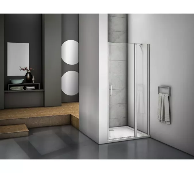 Душевая дверь распашная Good Door Mokka WTW, Выбрать размер: 110, Цвет стекла: прозрачное