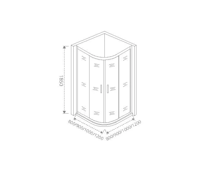 Душевой уголок Good Door Neo R-С-CH  100х100 без поддона, Выбрать размер: 100х100, изображение 3