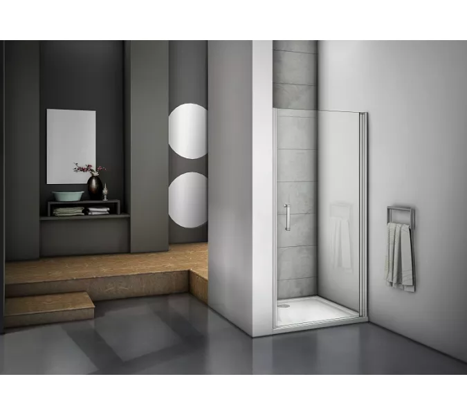 Душевая дверь распашная Good Door Mokka DR, Выбрать размер: 100, Цвет стекла: прозрачное