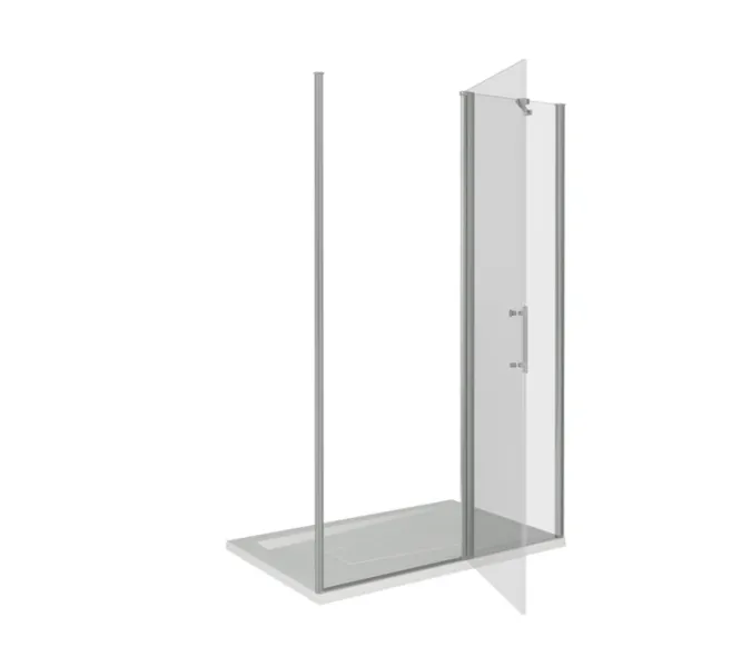 Душевая дверь распашная Good Door Mokka WTW, Выбрать размер: 120, Цвет стекла: прозрачное, изображение 3