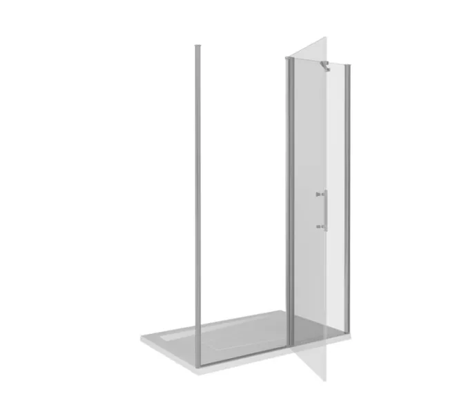 Душевая дверь распашная Good Door Mokka WTW, Выбрать размер: 110, Цвет стекла: прозрачное, изображение 3