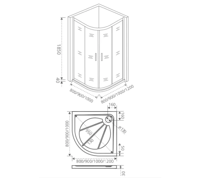 Душевой уголок Good Door Infinity R-C-CH/-G-CH без поддона, Выбрать размер: 80x80, Цвет стекла: прозрачное, изображение 4