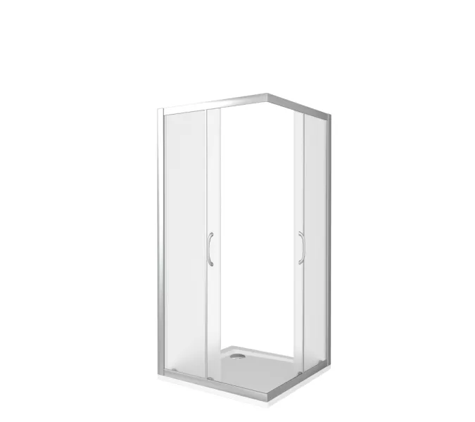 Душевой уголок Good Door LATTE CR-C-WE/-G-WE без поддона, Выбрать размер: 90x90, Цвет стекла: матовое, изображение 2