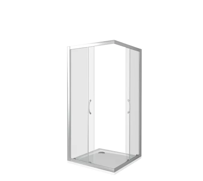 Душевой уголок Good Door LATTE CR-C-WE/-G-WE без поддона, Выбрать размер: 80x80, Цвет стекла: прозрачное, изображение 2