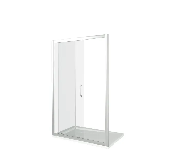 Душевая дверь раздвижная Good Door LATTE WTW, Выбрать размер: 130, Цвет стекла: прозрачное, изображение 2
