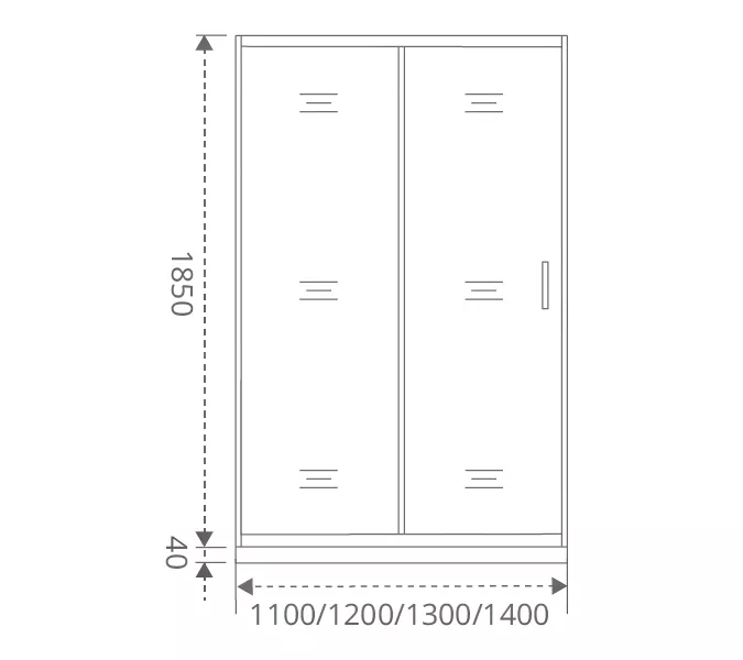 Душевая дверь раздвижная Good Door LATTE WTW, Выбрать размер: 120, Цвет стекла: прозрачное, изображение 3