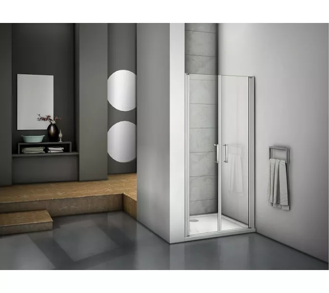 Душевая дверь распашная Good Door Mokka SD, Выбрать размер: 80, Цвет стекла: прозрачное