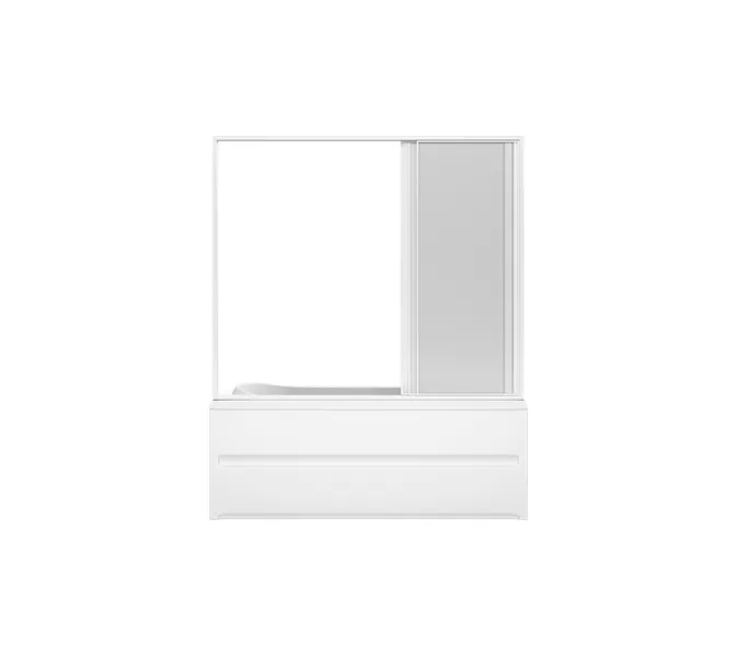 Шторка для ванны BAS Стайл/Мальдива 160х145, Цвет стекла: пластик Вотер, изображение 2