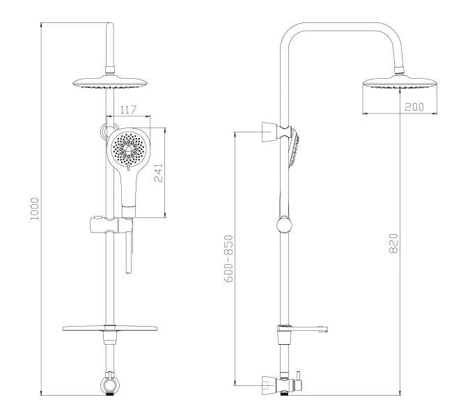 Душевой гарнитур Lemark LM8808C, изображение 2