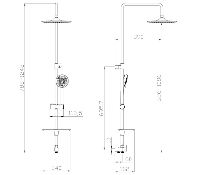 Душевой гарнитур Lemark LM8803C, изображение 2
