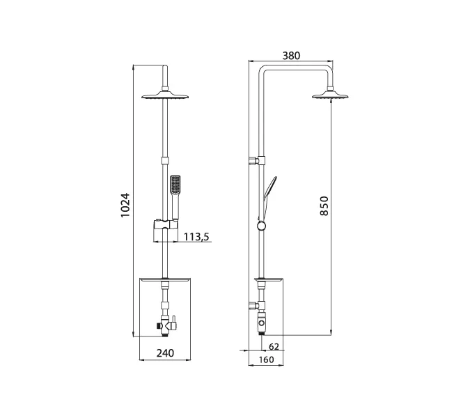 Душевой гарнитур Lemark LM8804C, изображение 2